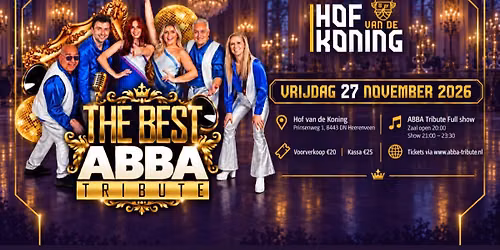 The Best ABBA Tribute LIVE | 27 nov | Hof van de Koning Heerenveen in Heerenveen
