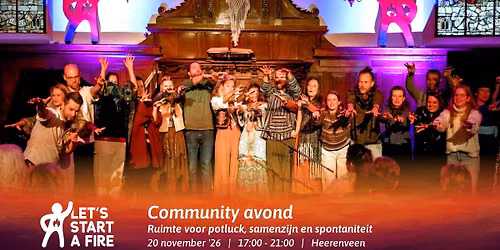Community avond — markt-eten in Heerenveen
